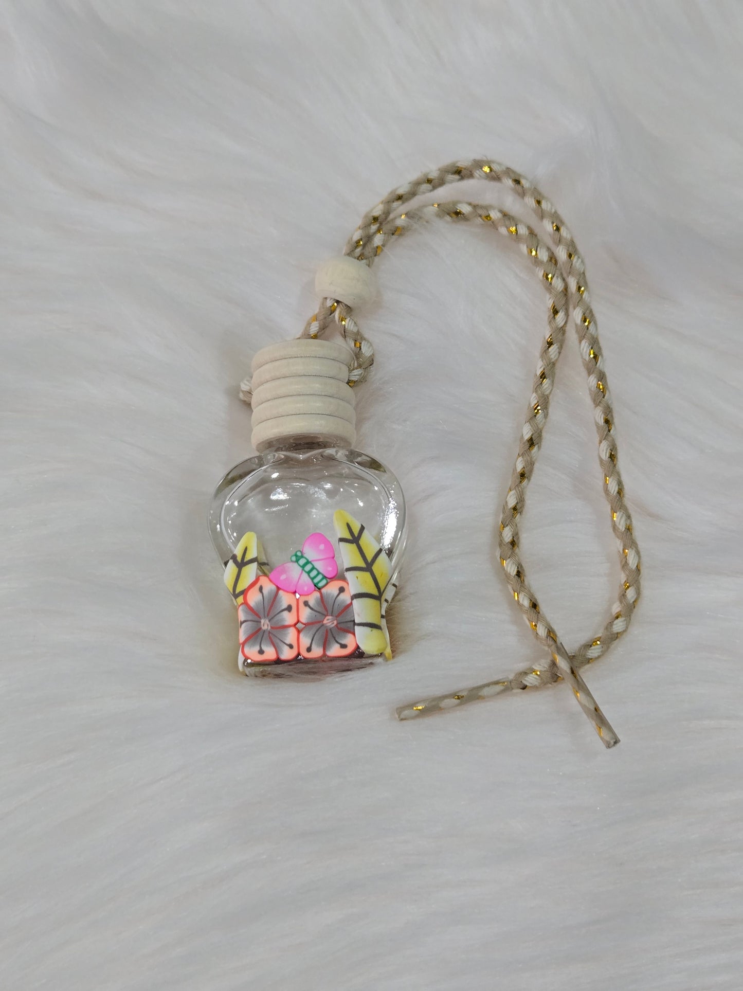 Diffuseur de voiture papillon jaune à suspendre