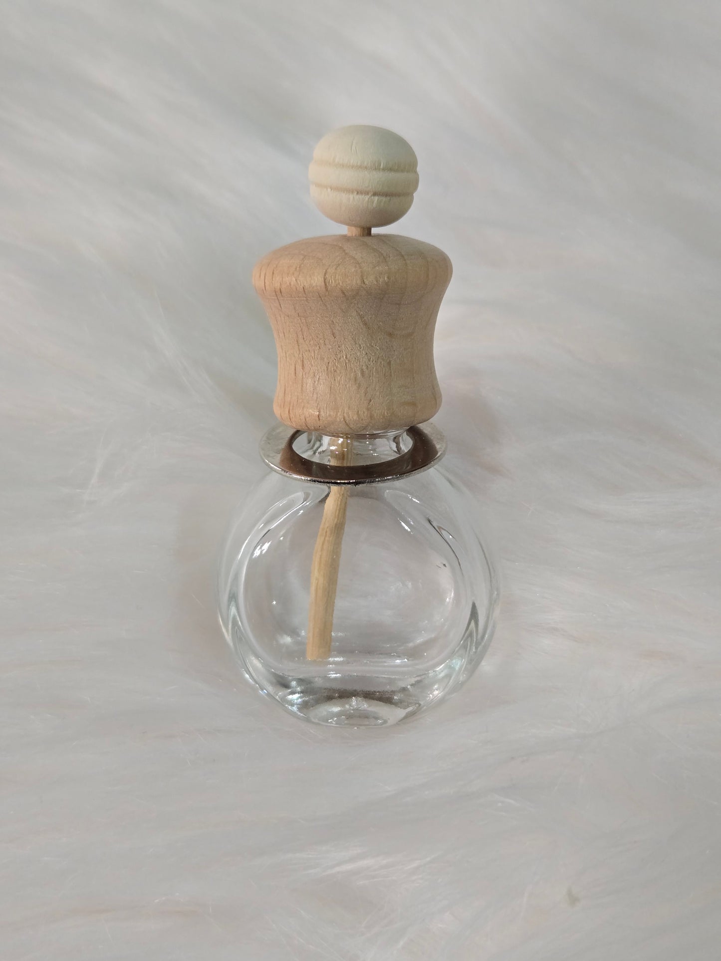 Diffuseur de voiture rond transparent à grille de ventilation