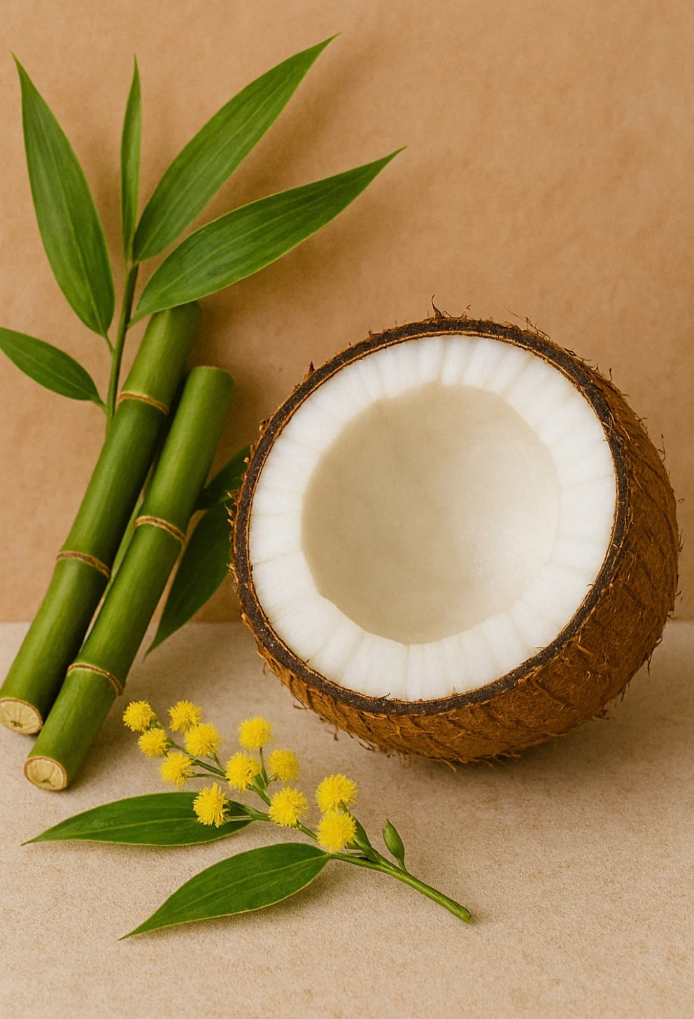 Noix de coco bambou
