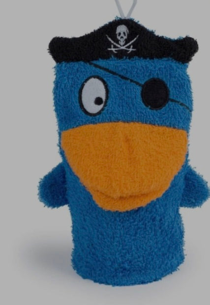 Gants de toilette fantaisie pirate