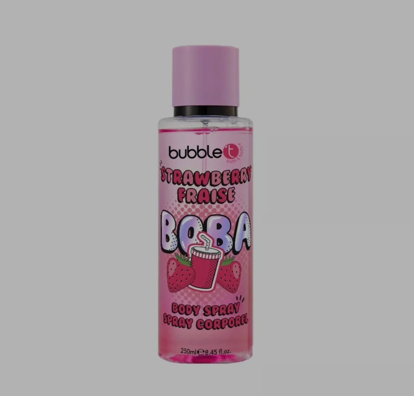 Spray corporel Boba à la fraise (250 ml)