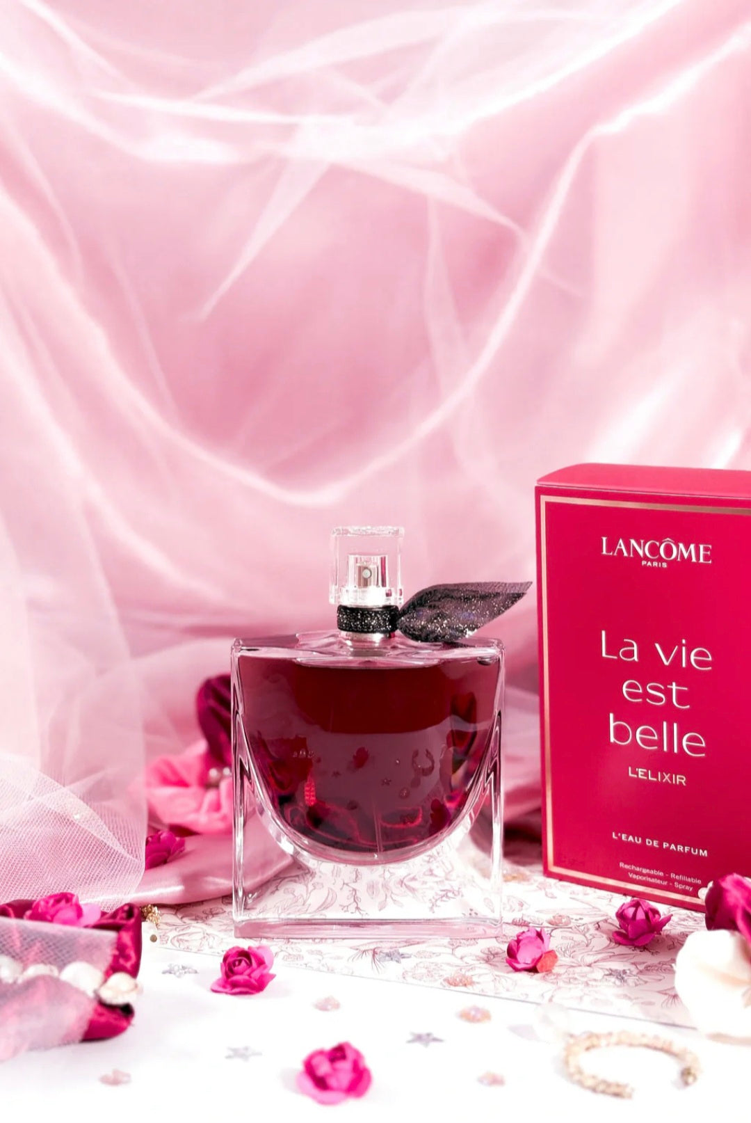 La Vie est belle élixir (Framboise, liqueur, bergamote, violette, rose)