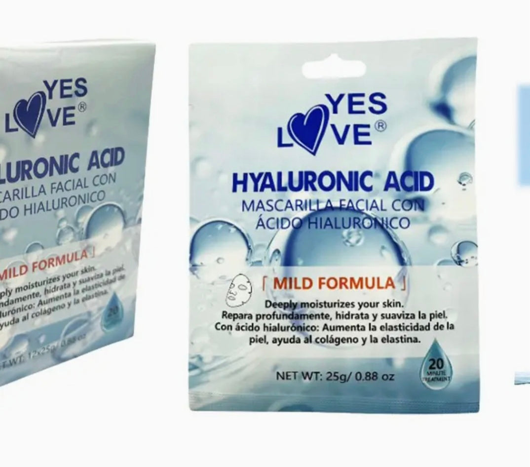 Masque visage à l'acide hyaluronique