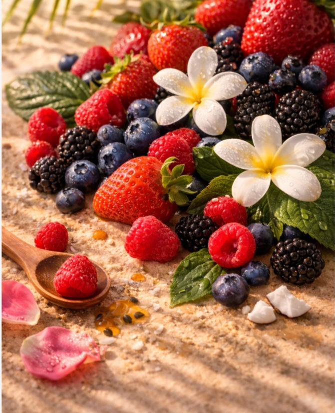 Monoï fruits rouges