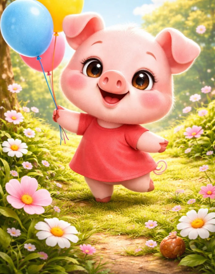 Peppa pig (Pomme, fraise, vanille)