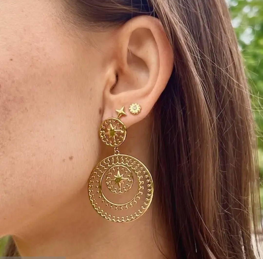 Boucles d'oreille en acier inoxydable Réf 22
