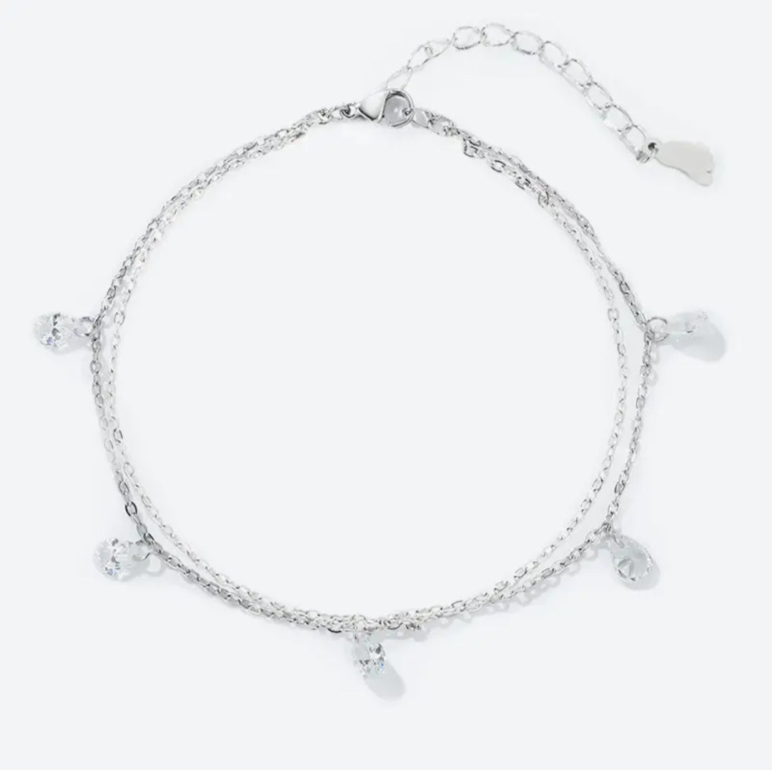 Chaine de cheville double en acier inoxydable Réf 31