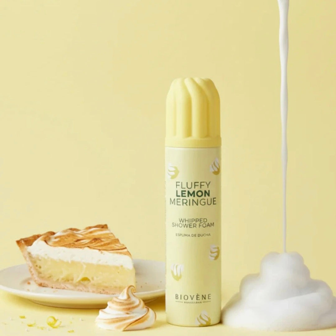 Mousse chantilly de douche Tarte citron meringué
