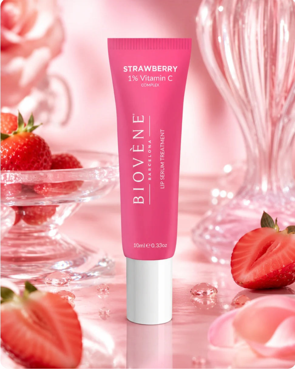 Sérum Baume à Lèvres Strawberry Glow – Biovène Barcelona – 10 ml