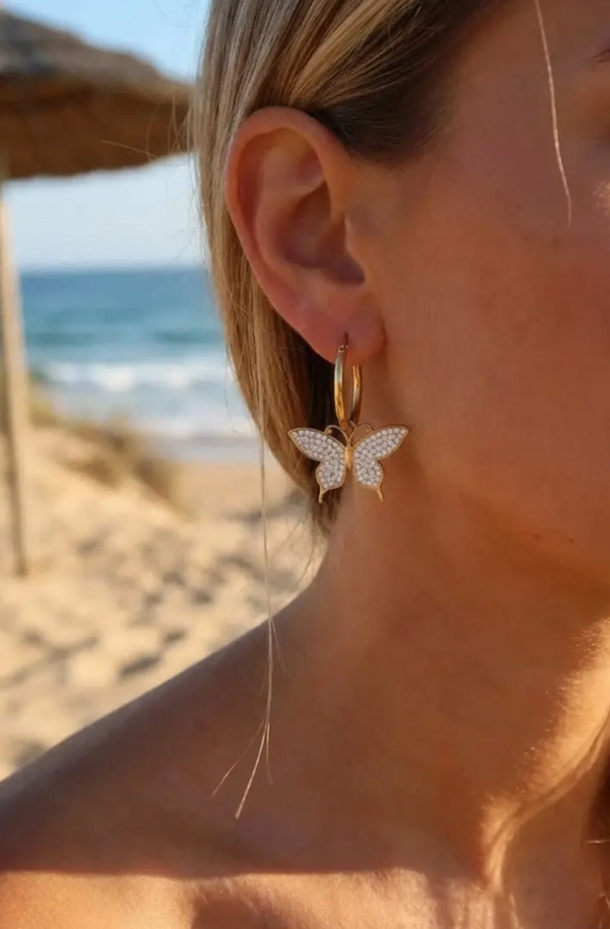 Boucles d'oreilles en acier inoxydable Réf 124