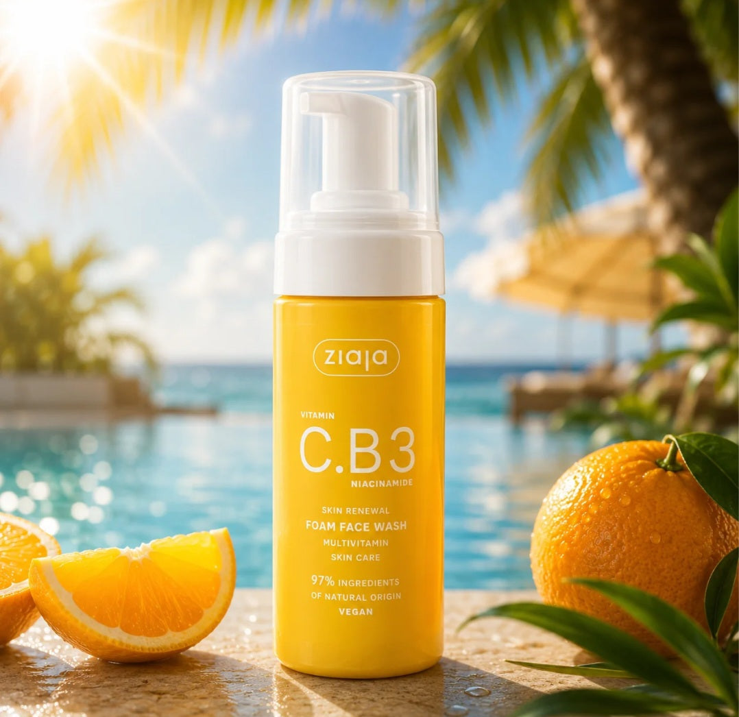 Mousse Nettoyante Visage Vitamine C & B3 Niacinamide - Ziaja