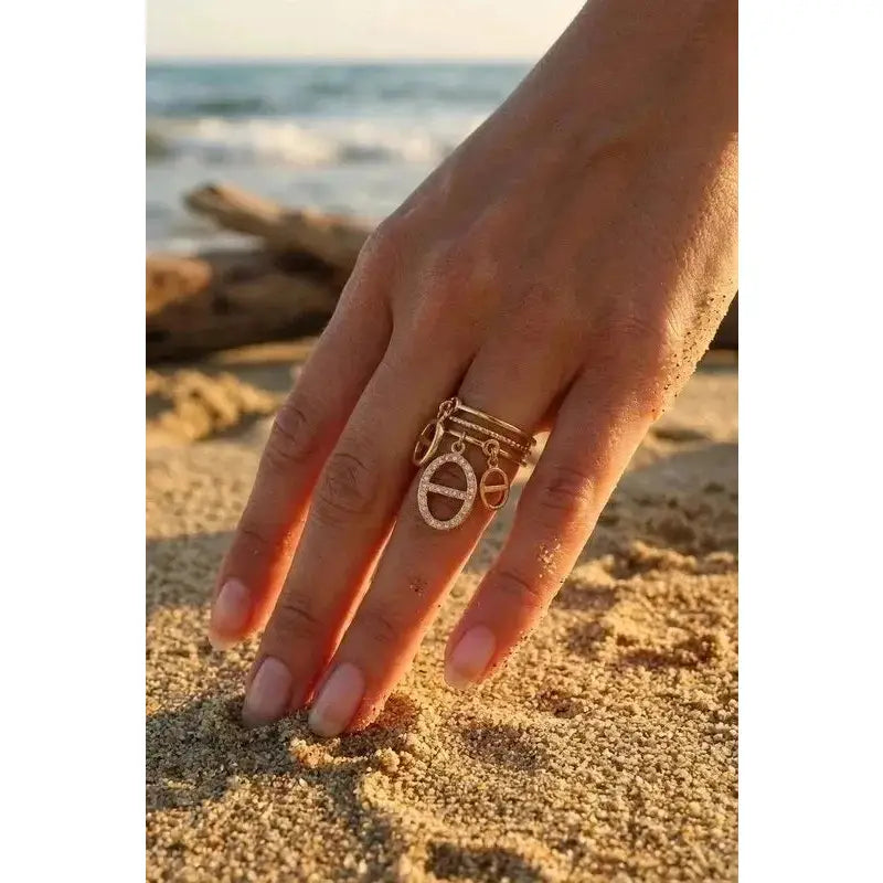 BAGUE EN ACIER INOXYDABLE Réf 90