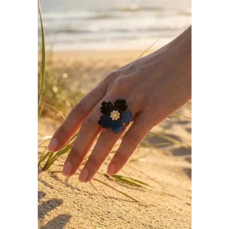 BAGUE EN ACIER INOXYDABLE NOIR Réf 70