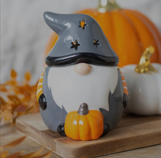 Brûleur gnome citrouille gris