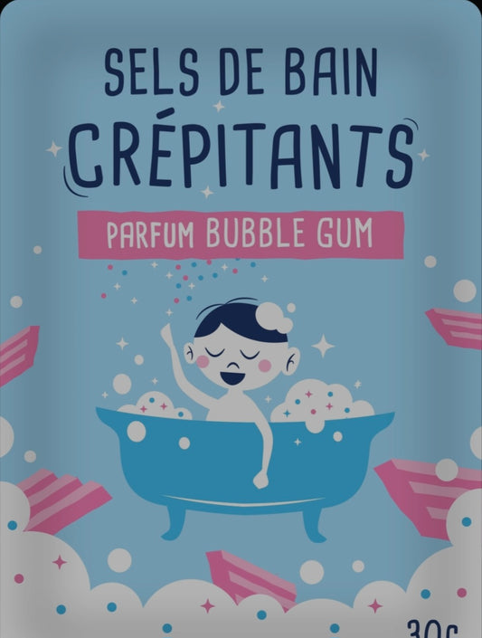 Sel de bains crépitant bubble gum