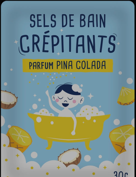 Sel de bains crépitant pina colada
