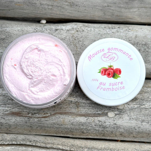 Mousse gommante au sucre