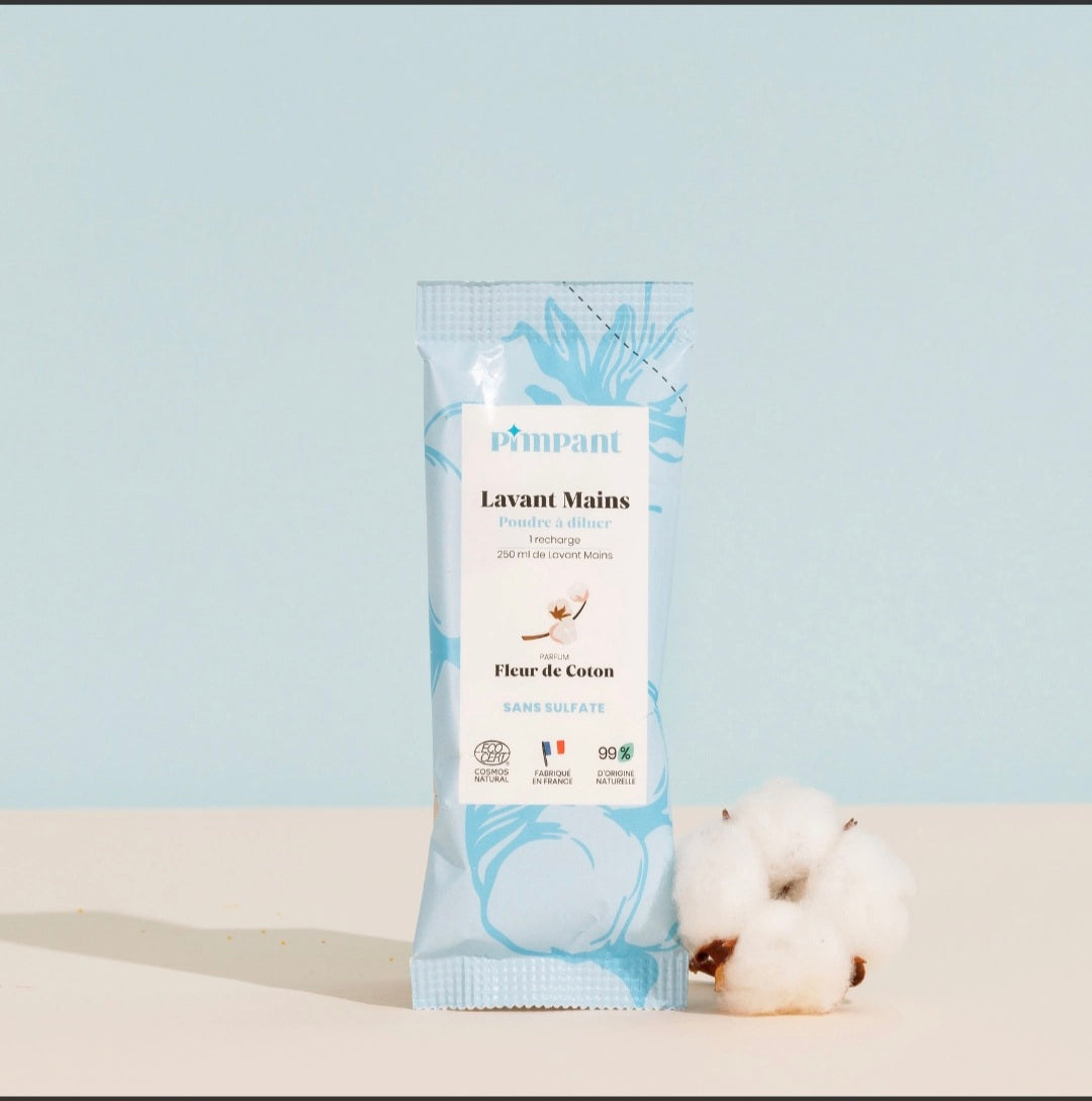 Gel Lavant-Mains Fleur de Coton en Poudre à Diluer