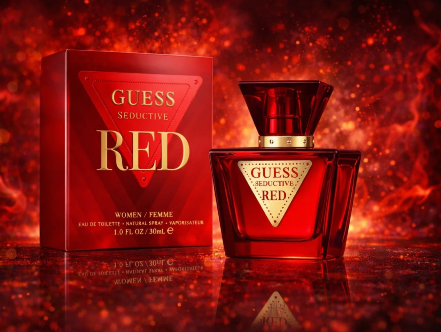 Séductive Red (Inspiré GUESS) (Cerise, poivre rose, mandarine, jasmin, orange, violette)