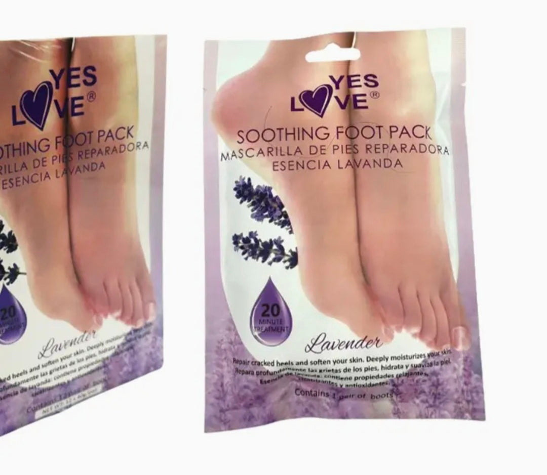 Masque réparateur pour pieds à l'essence de lavande