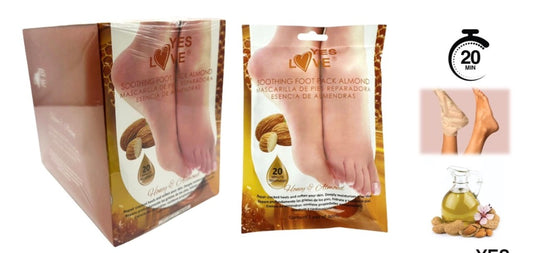 Masque réparateur pour les pieds à l'essence d'amande