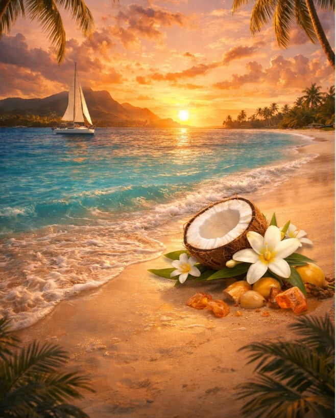 Monoï des Caraïbes (Ananas, monoï, Vanille ambrée)