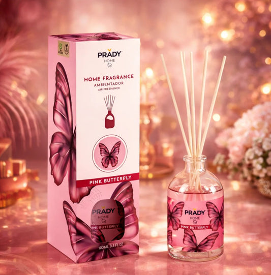 Mikado Pink butterfly (Fruit du dragon, pivoine rouge, frangipanier, patchouli, vanille)