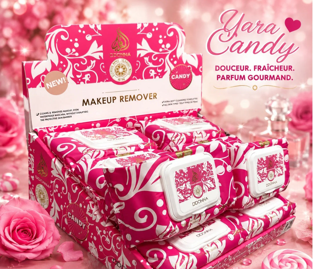 Lingettes démaquillantes yara candy