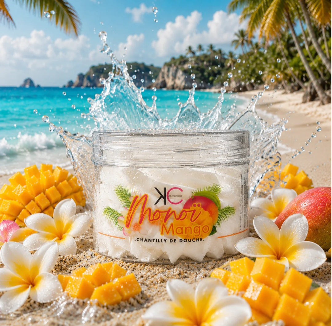 Chantilly de douche Monoï mangue