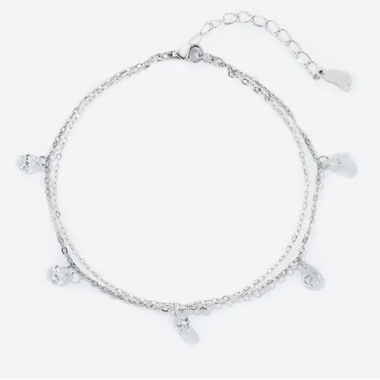 Chaine de cheville double en acier inoxydable Réf 31