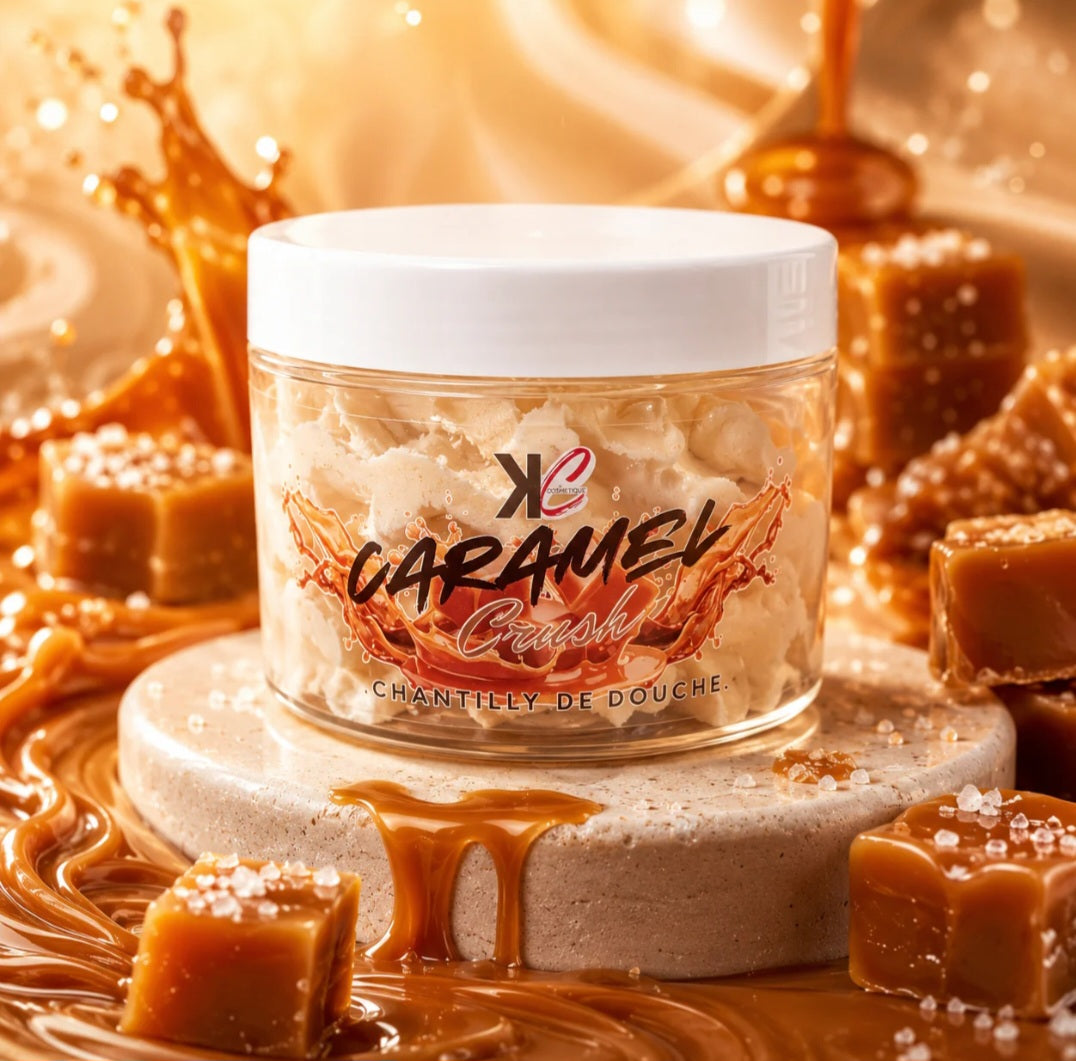 Chantilly de douche caramel crush