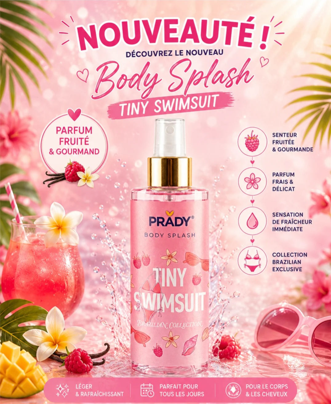 Brume Corps & Cheveux "TINY SWIMSUIT" (inspiré  Cheirosa Bikini Season Sol De Janeiro)