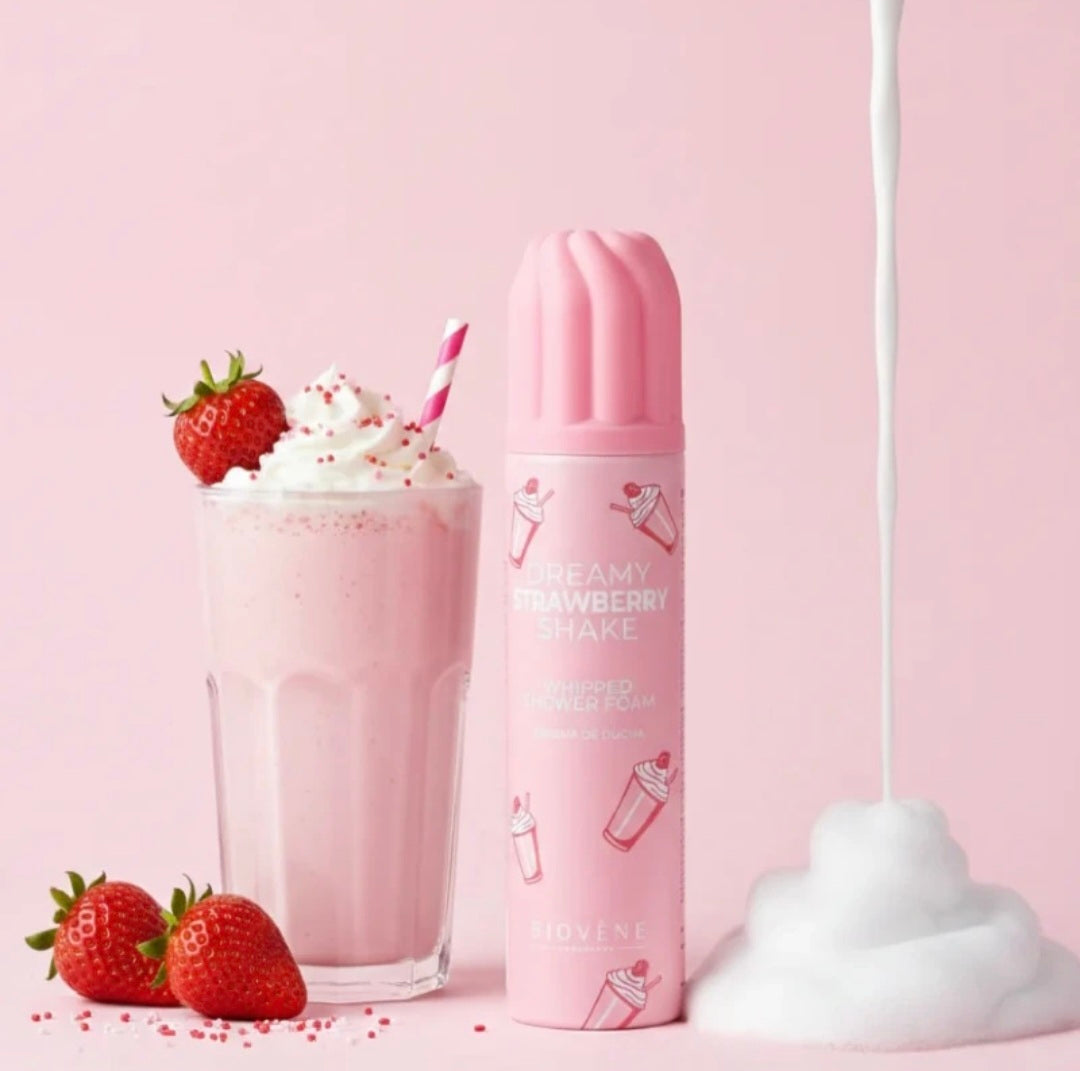 Mousse chantilly de douche Glace à la fraise