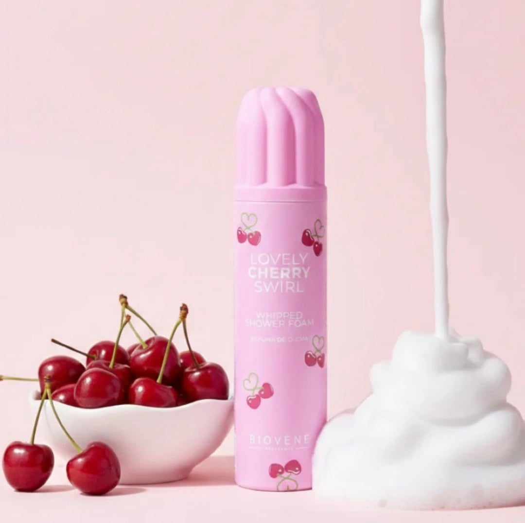 Mousse chantilly de douche Cerise