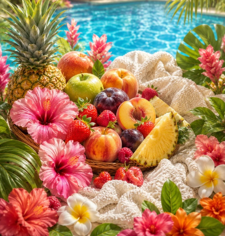 Jelly Piscine des tropiques (Bubble gum, poire, pomme, pêche, ananas)