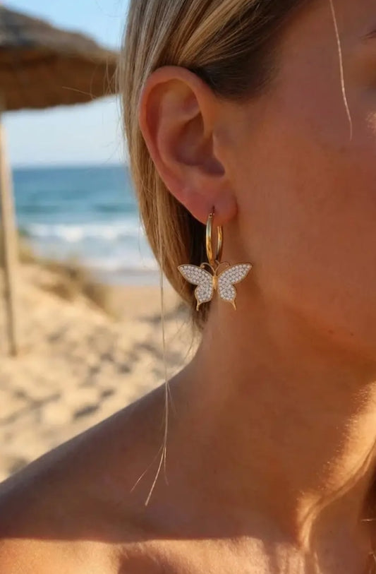 Boucles d'oreilles en acier inoxydable Réf 124