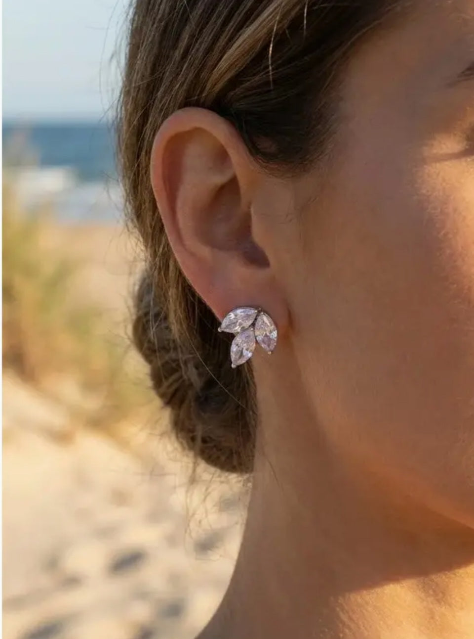 Boucles d'oreilles en acier inoxydable (argenté) Réf 126