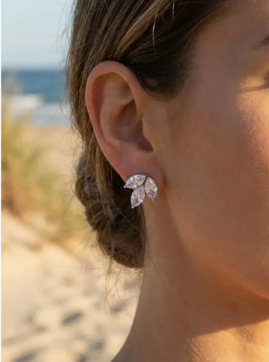 Boucles d'oreilles en acier inoxydable (argenté) Réf 126