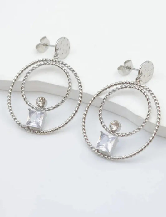 Boucles d'oreilles en acier inoxydable Réf 159
