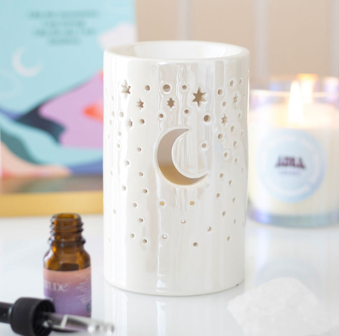 Brûle parfum "Lune blanche irisée"