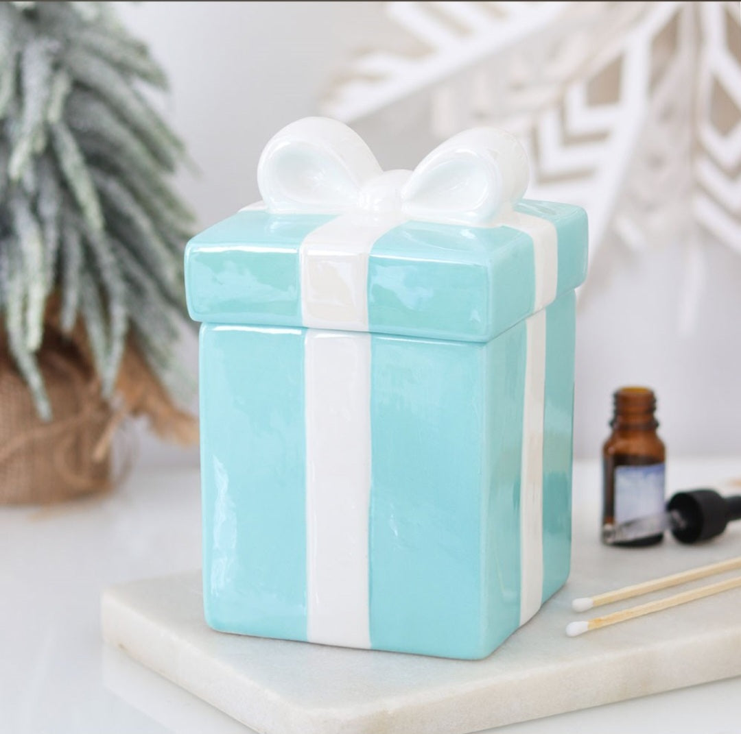 Brûleur cadeaux bleu