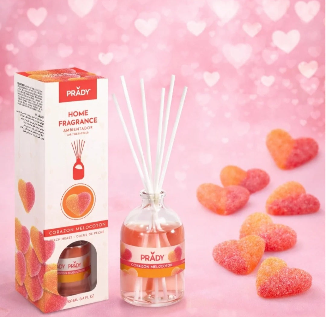 Mikado Diffuseur de Parfum Bonbon Coeur de Pêche 100ml
