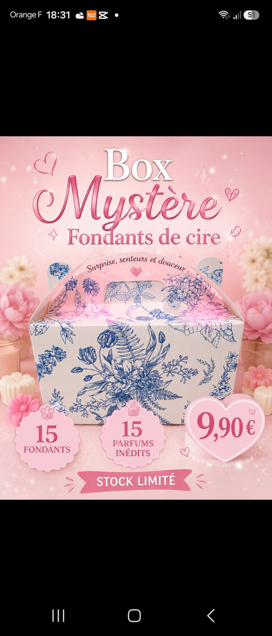 Box mystère fondants de cire