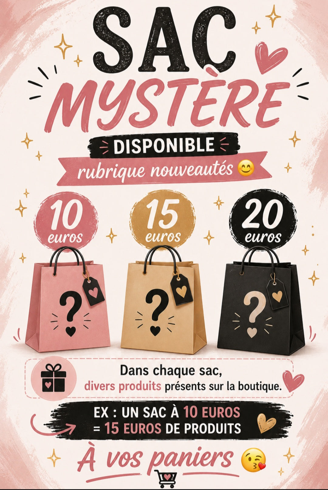 Sacs mystères 10 euros