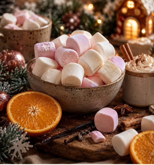 Jelly chamallow de Noël (guimauve, orange, vanille)