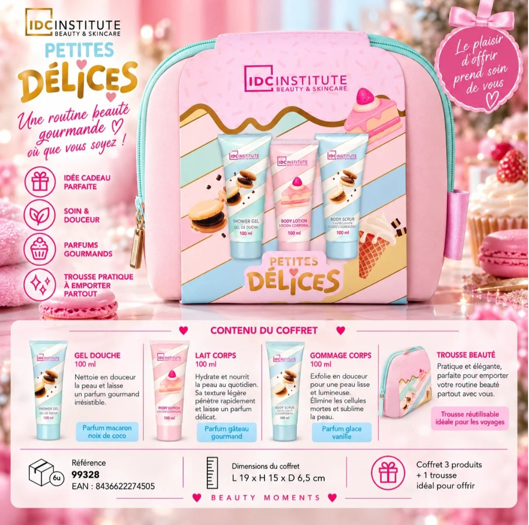 Coffret Petites Délices avec trousse beauté