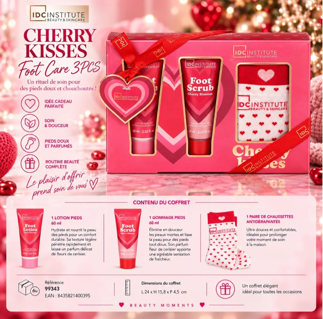 Coffret Cherry Kisses Foot Care 3 PCS – Soin des Pieds