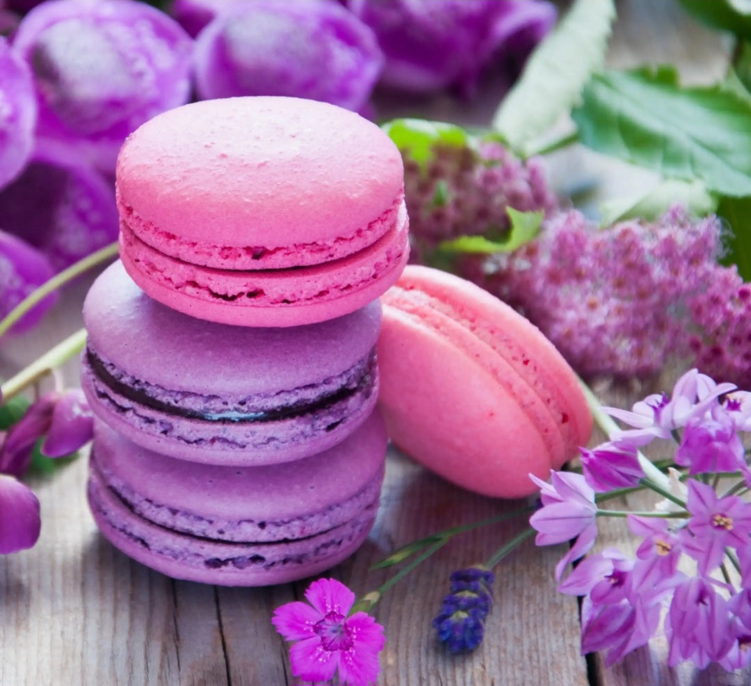 Macaron framboise violette